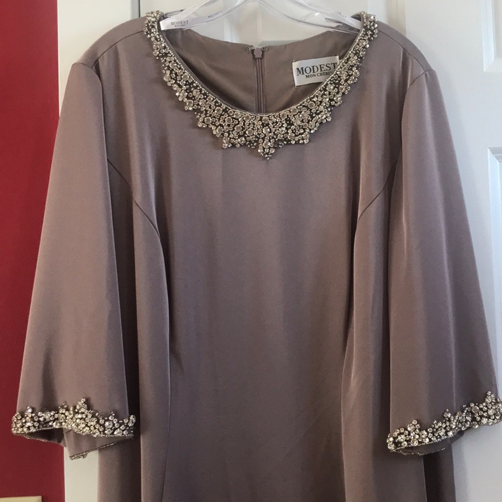 Taupe Formal Gown